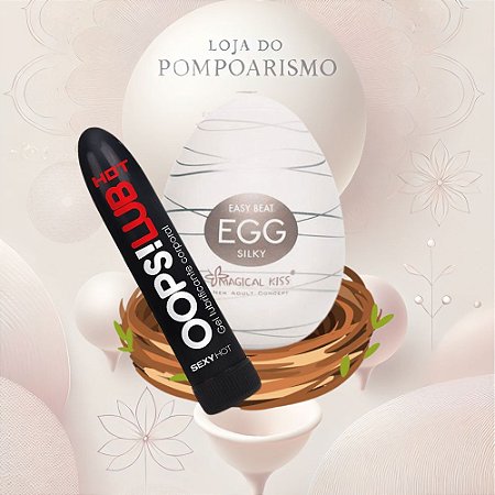 Combo Prazer Completo Lubrificante Hot + Egg Massageador