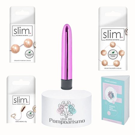 Kit Performance Íntima Metal Slim - Bem-Estar e Saúde com Pompoarismo