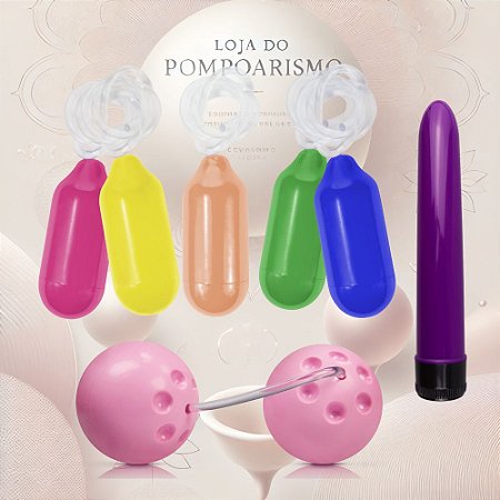 Kit Cones para Pompoarismo Hot Flowers – Cones, Bolas e Personal 17cm