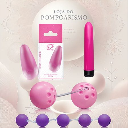 Kit Pompoarismo Cone 20g Personal Ben Wa Colar Tailandês