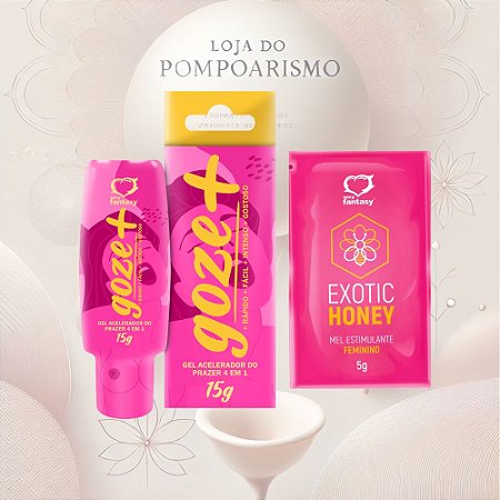 Kit Feminino com Gel Excitante + Mel Estimulante – Intensidade e Êxtase