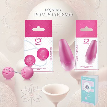 Kit Pompoarismo Iniciante – Cone 20g + Bolinha Ben-Wa com Fio