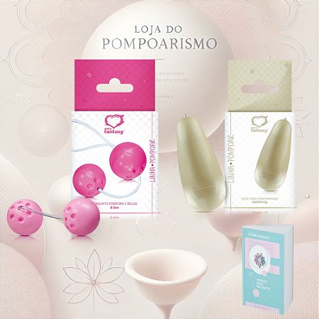Kit Pompoarismo Iniciante – Cone 45g + Bolinha Ben-Wa com Fio