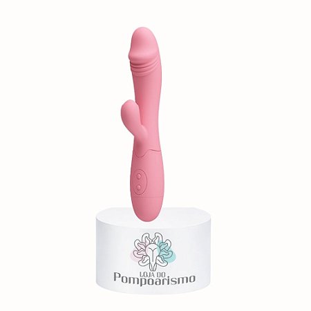 Vibrador Recarregável com Estímulo Duplo e 30 Modos de Vibração