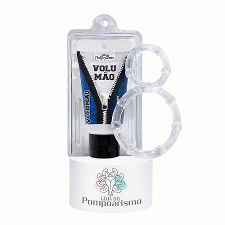 Kit Masculino Volumão + Anel Peniano Duplo | Ereção Mais Firme e Duradoura