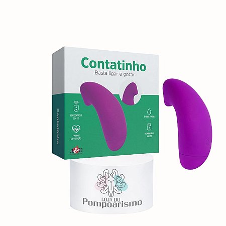 Massageador Íntimo Recarregável Contatinho com Controle | 7 Modos de Vibração