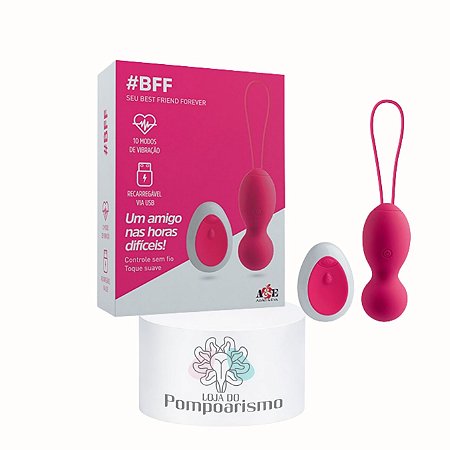 BFF Vibrador Multifunções Recarregável com Controle Remoto | 10 Modos de Vibração