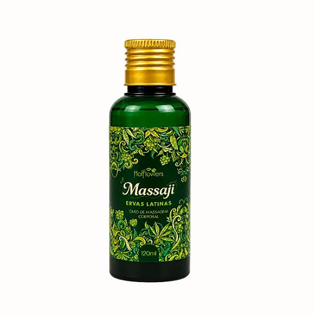 Óleo de Massagem Ervas Latinas 120ml — Toque Sedoso com Aquecimento Suave