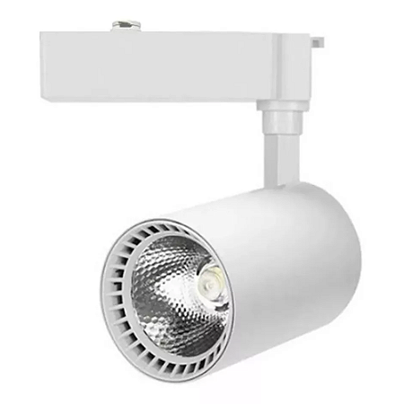 SPOT BRANCO 10W 6500K PARA TRILHO ELETRIFICADO GALAXY