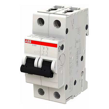MINIDISJUNTOR ABB 2P 10A 440V FIXO ISOLADO A AR S202-C10