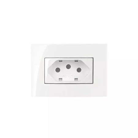 CONJ 1 TOMADA 2P+T 10A 250V PARA MOVEL BR SLEEK - 15791