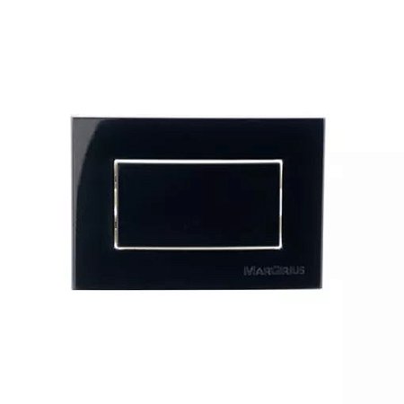 CONJ INTERRUPTOR SIMPLES 10A 250V PARA MOVEL EBONY SLEEK - 16569