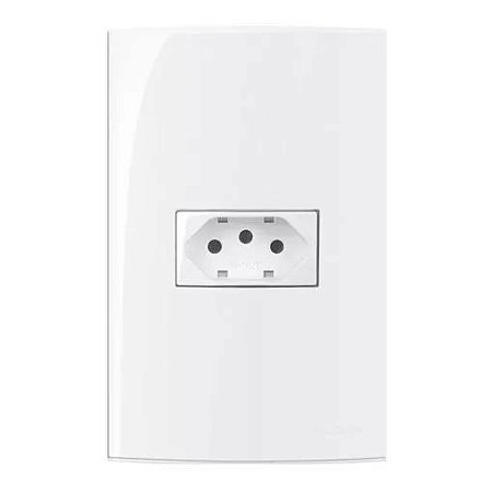 CONJ 1 TOM 2P+T 10A 250V BR 4X2 SLEEK - 16004