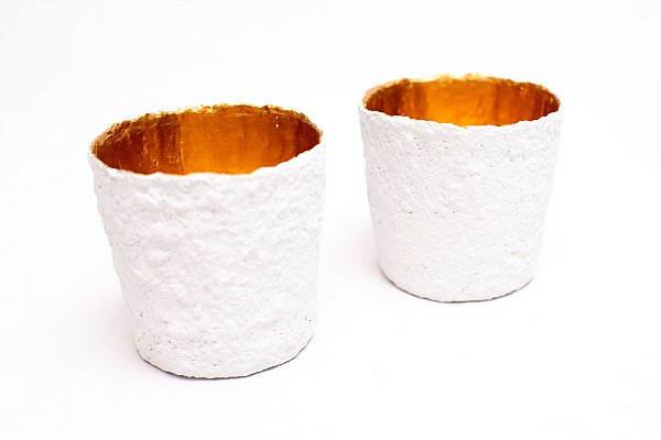 Porta Vela Papier Branco