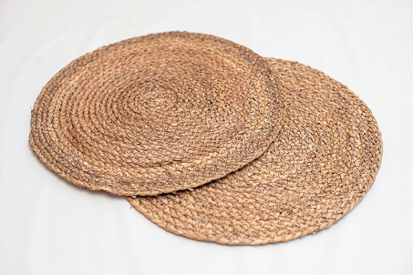 Jogo Americano Palha Redondo - 2 unidades