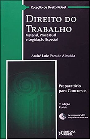 Direito Do Trabalho. Material, Processual E Legislação Especial. Resumos De Direito Rideel Almeida, Andre Luiz Paes de