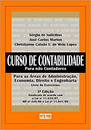 Curso De Contabilidade Para Não Contadores - Exercícios Iudicibus, Sérgio de; Lopes, Christianne Calado V. d