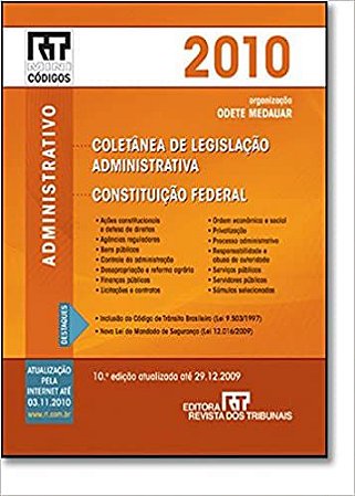 Mini Coletanea De Legislaçao Administrativa 2010USADO Medauar, Odete