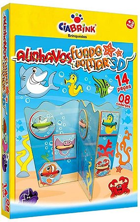 ALINHAVOS FUNDO DO MAR 3D INFANTIL