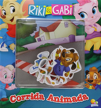 RIKI E GABI CORRIDA ANIMADA LIVRO INFANTIL
