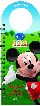 BEM VINDO A CASA DO MICKEY MOUSE MEU LIVRO PARA PENDURAR INFANTIL