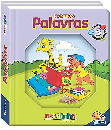 PRIMEIRAS PALAVRAS CONTEM 5 QUEBRA CABEÇA LIVRO INFANTIL
