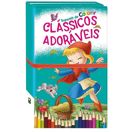 SUPER KIT DE COLORIR CLÁSSICOS ADORÁVEIS LIVRO INFANTIL