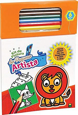 KIT DE PINTURA DO PEQUENO ARTISTA LIVRO INFANTIL