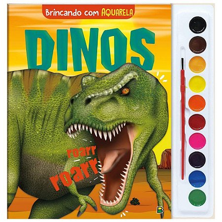 BRINCANDO COM AQUARELA DINOSSAUROS