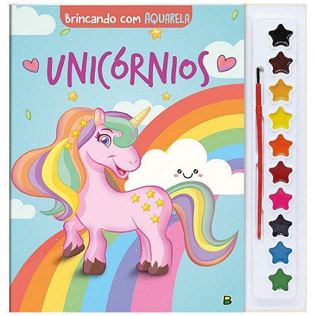 BRINCANDO COM AQUARELA UNICÓRNIOS