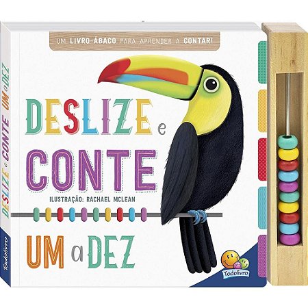 Primeiros Conceitos - Aprenda com Ábaco: Deslize e Conte Um a Dez Capa dura