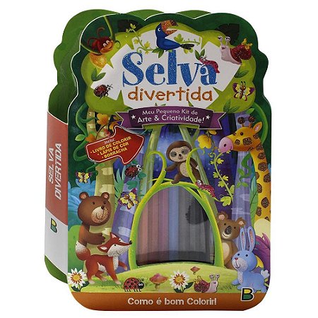 Meu Pequeno Kit  Arte Criatividade Selva Divertida