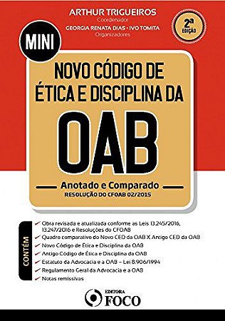 Novo Código de ética e Disciplina da OAB: Anotado e Comparado Capa comum