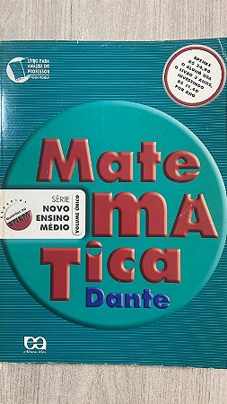 serie novo ensino médio matemática livro do professor USADO
