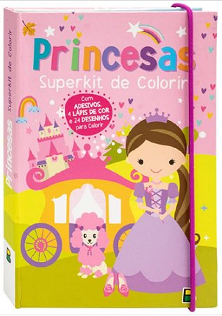 Superkit de colorir - princesas
