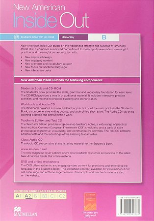 New American Inside Out Student's Book With CD-Rom-Elem.-B