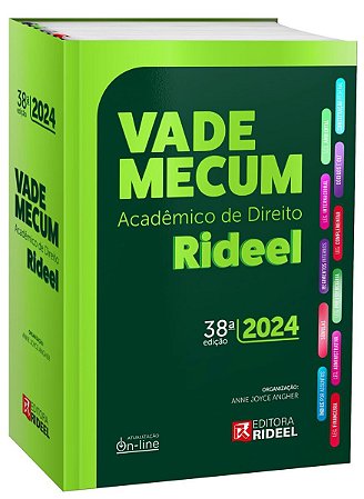 Vade Mecum Acadêmico de Direito Rideel 38ª Edição - 2024 + Planner de Estudos
