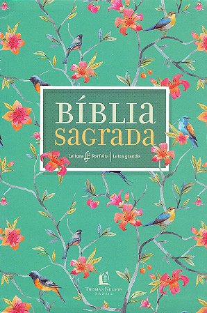 Bíblia Sagrada Capa de Flores Letra Grande