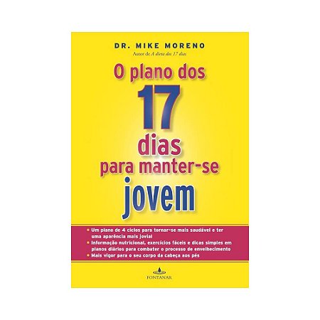 O plano dos 17 dias para manter-se jovem Capa comum