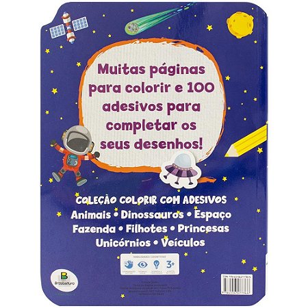 Colorir com Adesivos: Espaço