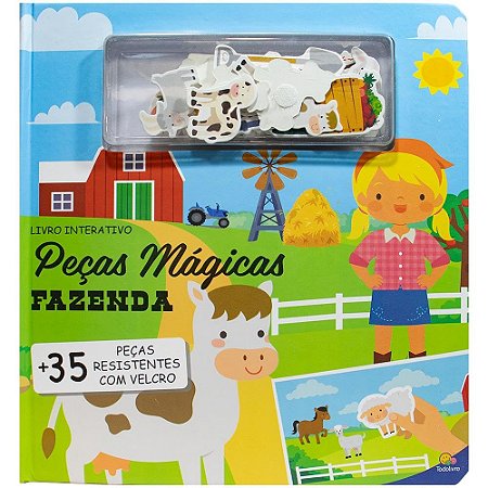 PECAS MAGICAS - UM LIVRO COM VELCRO: FAZENDA
