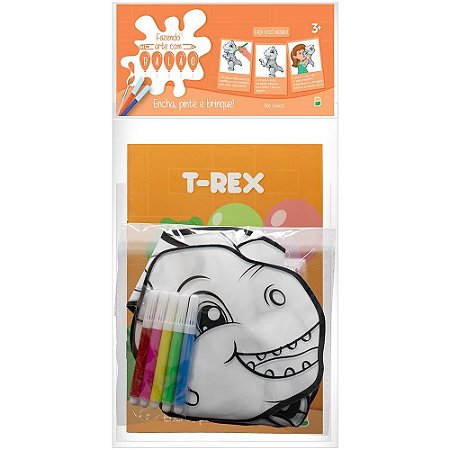 FAZENDO ARTE COM BALAO! ATIVIDADES & COLORIR: T-REX