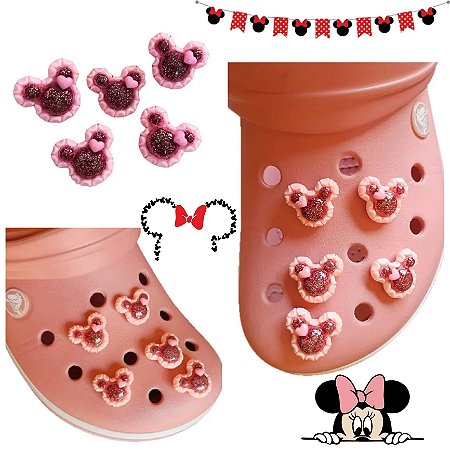 Pins / Botons para Crocs Kit Disney Minnie Resina