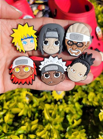 Pins / Botons para Crocs Kit Naruto