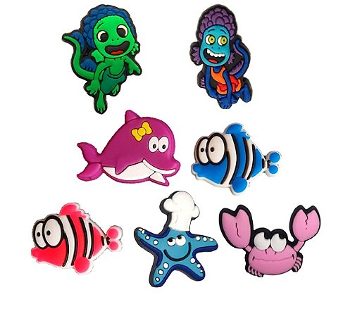 Pins / Botons para Crocs Kit Filme Luca Disney