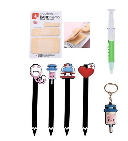 Kit Fofo Presente Estudantes Saúde Medicina Enfermagem