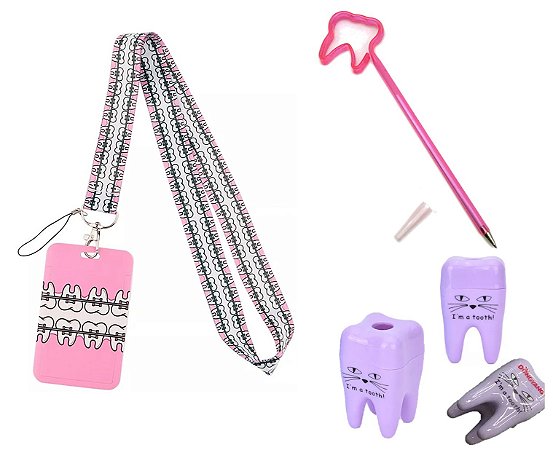 Kit Presente Estudantes Odontologia Dentista Saúde