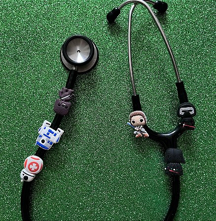 Kit Enfeite Pediatria Estetoscópio Caneta Lápis Star Wars