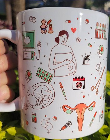 Caneca GO Obstetrícia Ginecologia Medicina