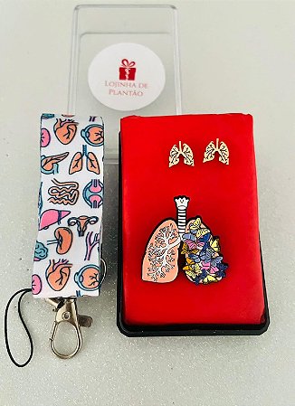 Kit Para Presente Pulmão Anatomia Pneumologia Medicina